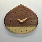 作品栗の壁掛け時計　栗時計　chestnut clock