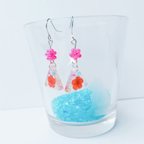 作品ピアス☆UVレジン