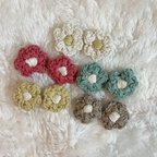 作品ハンドメイド　かぎ編み　ぷっくり　お花