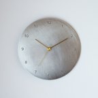 作品壁掛け時計−タイプ2数字入り / ステンレス　minimal wall clock <DISK-type2 number> / stainless