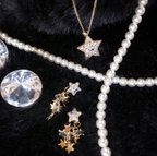 作品 【一点物】chandelier-stars♡流れ星ピアス