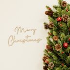 作品木製　レターバナー　クリスマス　【Merry Christmas】