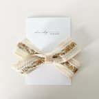 作品［単品］rétro ribbon hair clip