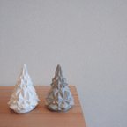 作品【 mini クリスマスツリー ２色セット ◇】モルタル クリスマス ツリー