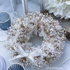作品++white wreath 紫陽花とかすみ草++