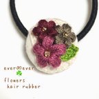 作品お花のヘアゴム