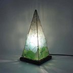 作品シーグラスのランプ　ピラミッドランプ L-20
