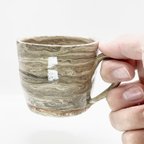 作品マーブル模様のコーヒーカップ
