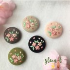 作品桜🌸刺繍ブローチ(ヘアゴム可) 