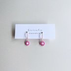 作品Tiny flower earrings (cherry)