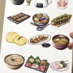 作品Japanese Food print (postcard) 和食プリント (ハガキ)