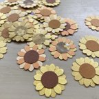 作品paper flower ヒマワリ−Ａ　約１００枚　向日葵 夏の思い出 アルバム スクラップブッキング