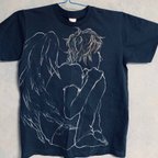 作品あなたは時おり子どものようだ【手描きTシャツ】