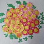 作品新作♡お花と２種類の葉っぱ ６０枚 クラフトパンチ