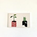 作品植物シリーズ　ファブリックパネル　１００円の植物達