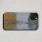 作品スマホケース / クロード モネ「秋 の アルジャントゥイユ の セーヌ川」 iPhone 全機種対応 15 14 13 12 11 SE Pro Max Plus mini 風景 絵画 個性的