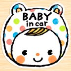 作品BABY IN CAR マグネットステッカー(ガムボールbabyちゃん）