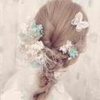 作品✨ヘッドドレス★ウエディング★ナチュラル★ガーデン★結婚式★花嫁★卒業式★ヘアアクセサリー★ヘッドパーツ★マタニティフォト★成人式★金箔