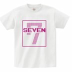 作品❤️SEVEN 7 Tシャツ❤️星　ラッキー　カジュアル　縁起　かっこいい　ロゴ　おしゃれ　