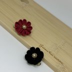 作品【つまみ細工】　小花のブローチ