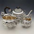 作品1905年頃 英国アンティーク シルバープレート製 ティーセット Fenton Brothers