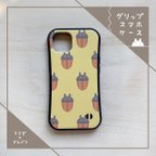 作品うさぎとどんぐり┊グリップスマホケース┊iPhone