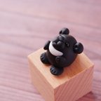 作品【クマ】樹脂粘土の動物フィギュア【ぷちたま】