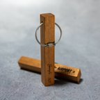 作品【キーホルダー】木製　ホテルキーホルダータイプ