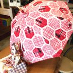 作品【かすちゃん様専用】ピンクの着物生地日傘
