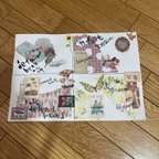 作品フランス書道4コマシリーズ　ある日の1アート書道