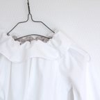 作品kids white blouse -cotton lawn-   100.90