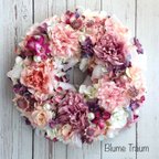 作品★Blume Traum★28cm ピンク系リース