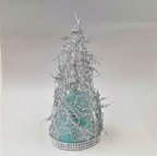 作品【手作りキット】LEDキャンドル付き：光がこぼれるクリスマスツリー