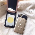 作品iPhone case bi-color bijou(Gold)【SWAROVSKI】