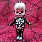 作品キューピー② Day of the Dead  メキシカン ハンドメイド メキシコスカル  KEWPIE 置物 オブジェ 雑貨 TATTOO ハロウィン