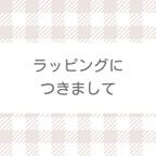 作品ラッピングをご希望の方はこちらをご覧下さい