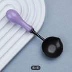 作品【紫】木製ハンドルスプーン　簡単にクリーンアップ焦げ付き防止スプーン
