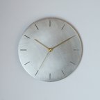 作品壁掛け時計−タイプ2しるし入り / ステンレス　minimal wall clock <DISK-type2 sign> / stainless