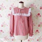 作品confiture blouse strawberry・red《コンフィチュールブラウス》