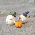 作品双子のおばけちゃん　【ハロウィン】羊毛フェルト