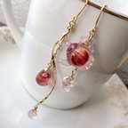 作品【再販】♤薔薇のフレーバーtea♤  *ピアス/イヤリング*  ティーポット×ティーカップ