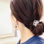 作品ヘアゴム✴︎ころんとしたクリア&虹色ドロップ