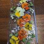 作品押し花スマホケース