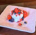 作品♡ベリーのパンケーキ♡  リングピロー　アクセサリートレイ