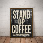 作品STAND UP COFFEE(黒) ポスター