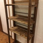 作品【男前家具】3段棚☆折りたたみ可能☆イベント什器にも最適