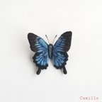 作品【ブローチ】幸せを運ぶ蝶ユリシス