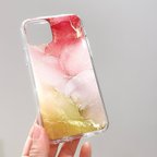 作品【限定1点】アルコールインクアート スマホケース iPhone11pro