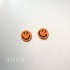 作品にこちゃんピアス☺️ハロウィンカラーver.