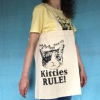 作品Kitties RULE! エコバッグ(モノクロ)